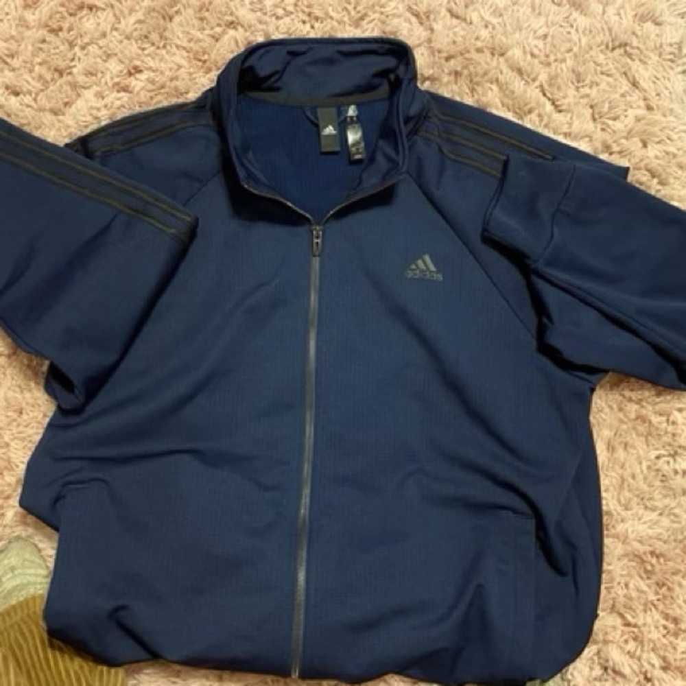 Mens Addidas Zip Up Wind Breaker